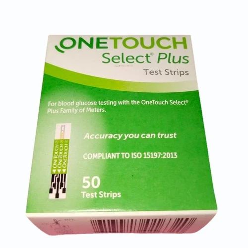 One Touch Select Plus Blood Glucose Test Strips (Pack of 50)