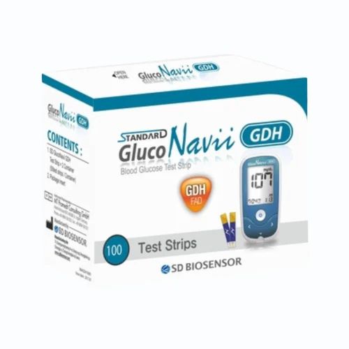 Plastic SD Gluco Navii Blood Glucose Test Strips, For Hospital, 20 mIU/mL