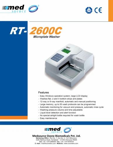 Semi Automatic Elisa Washer, For Laboratory, User Input: Touch