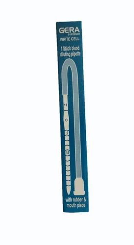 Plastic Blood Diluting Pipette (Rbc/Wbc), For Chemical Laboratory, 1 ml