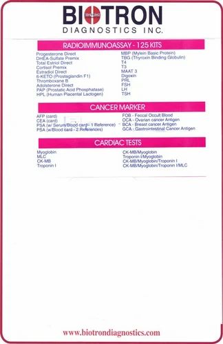 Bio Fast Cancer Markers