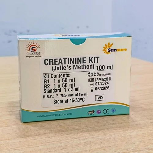 SUNSURE Creatinine Kit Jaffe's Method Test kit, Blood