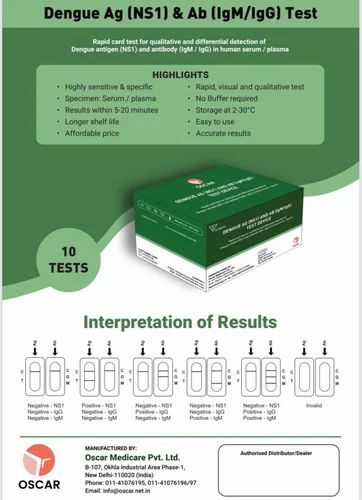 oscar Plastic Dengue Antigen Test (NS-1)