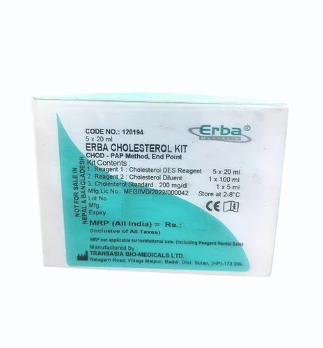Erba Cholesterol 5x20 ML Kit, Blood