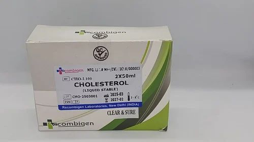 Cholesterol Reagent Kit, Pack Size: 2 x 50 mL