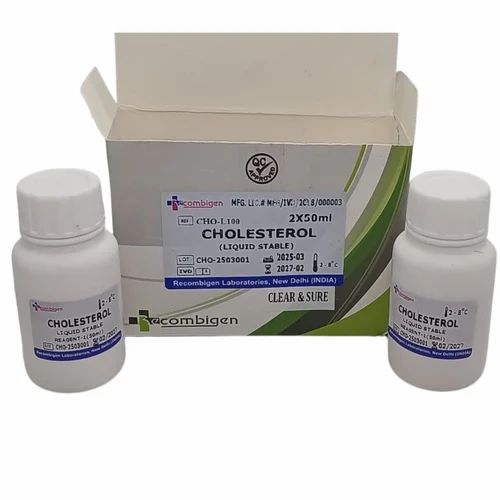 Cholesterol Reagent Kit, Pack Size: 2 x 50 mL