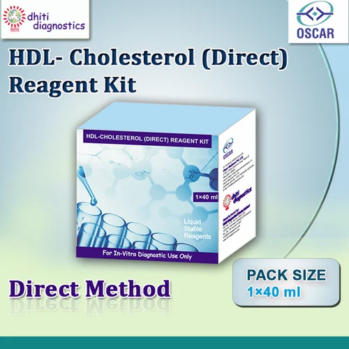 HDL Cholesterol Reagent Kit, Pack Size: 1 x 40 mL