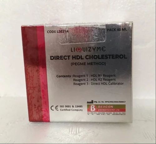 Liquizyme Direct Hdl Cholesterol Reagent Kit, Pack Size: 1 x 40 mL