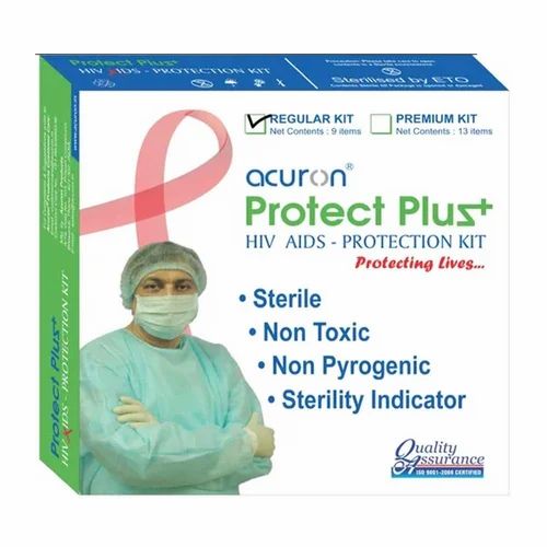 Sterile Acuron HIV AIDS Protection Regular Kit, Net Contents 09th Items set