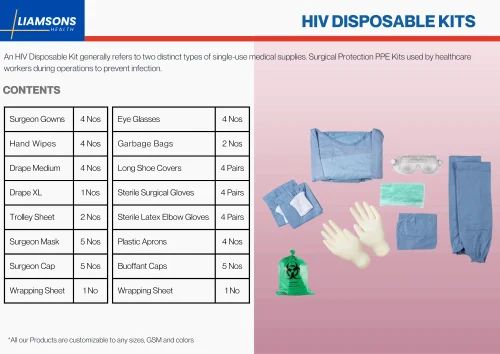Sterile Hiv Disposable Kits, Protection Kit