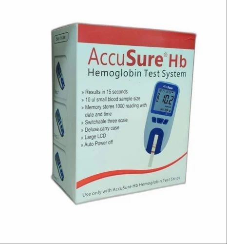 Accu Sure Hb Hemoglobin Test System, 50 Strips