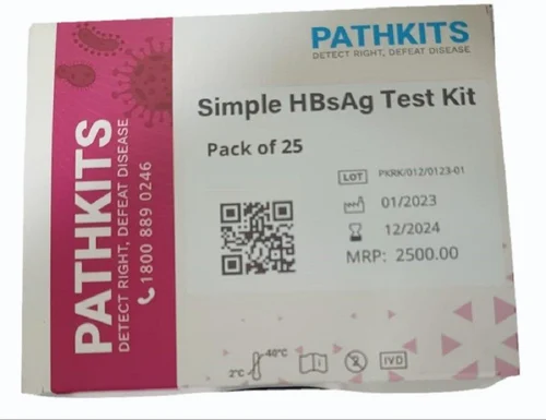 Pathkits PK SIMPLE Hbsag Rapid Test Kit, 25 Tests