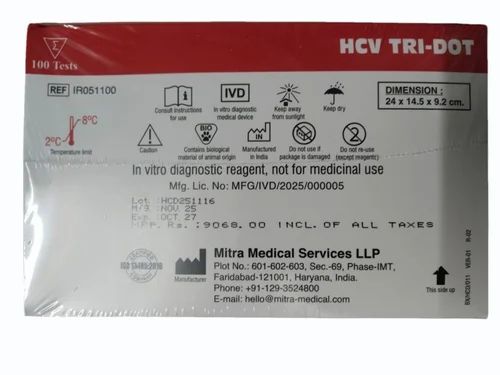 J. Mitra Hcv Tridot Test Kit, 100 Tests
