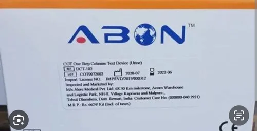 abon Nicotine Test Kit, Number of Reactions(Preps)/Kit: 40 Kits