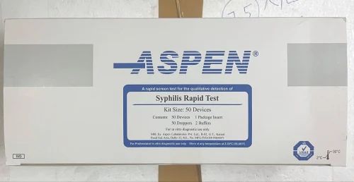 Aspen Syphilis Rapid Test Card, 50 Tests