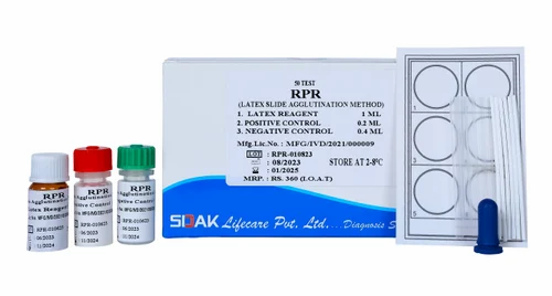 Sidak Lifecare RPR Syphilis Screening Test Kit, Packaging Type: Box