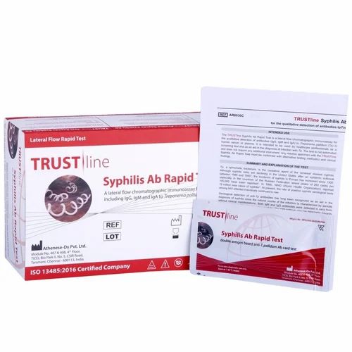 Trustline Syphilis Ab Rapid Test 30 Test Pack