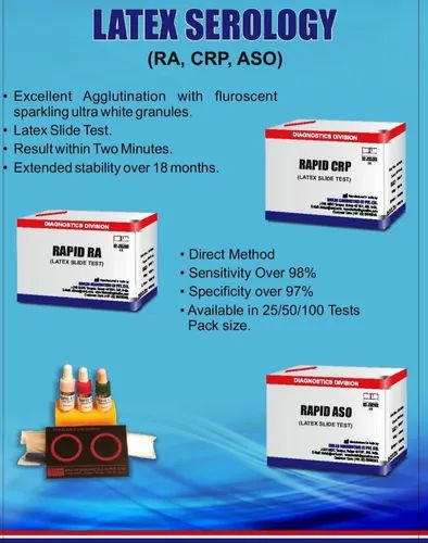 Latex Serology Diagnostic Kits, 100 Tests