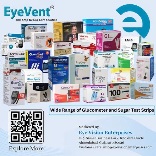 Blood Glucose Glucometer and Sugar Test Strips