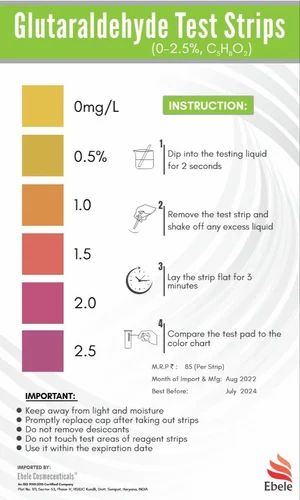 Glutaraldehyde  Test Strip