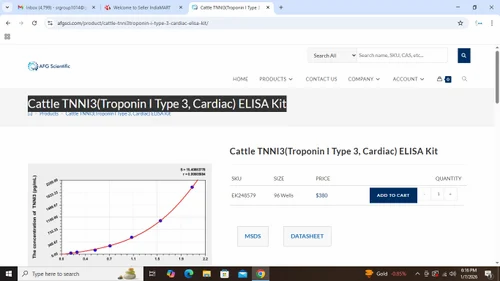 Cattle Troponin I Type 3, Cardiac ELISA Kit