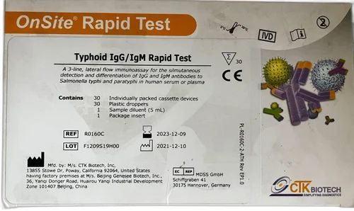 CTK Typhoid IgG/IgM Rapid Test