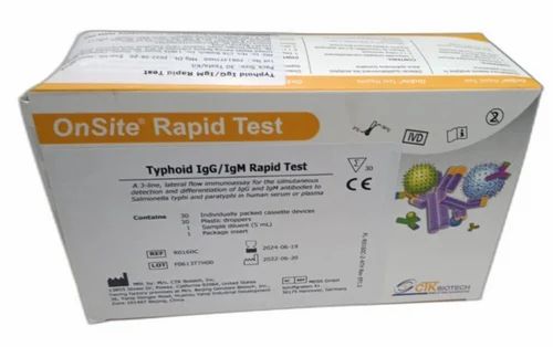 OnSite Typhoid IgG IgM Rapid Test Kit, 25 Tests