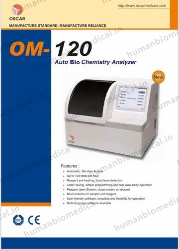 OM 120 Fully Automatic Biochemistry Analyzer 100 Test