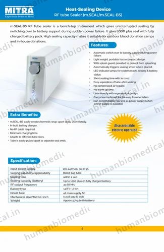 MITRA BLOOD BAG TUBE SEALER