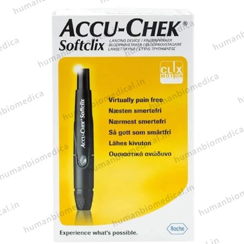 Accu-Chek Softclix Lancing Device Kit With Adjustable Depth