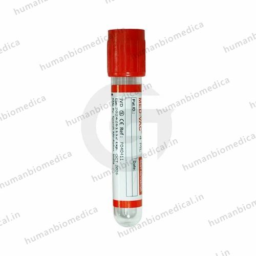 Clot Activator Non Vaccum Blood Collection Tube - 4 ml