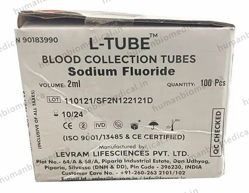 Plastic Sodium Floride Blood Collection Tube 2