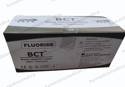 Plastic Fluoride BCT Non Vacuum Blood Collection Tube, For Laboratory, 5 ml