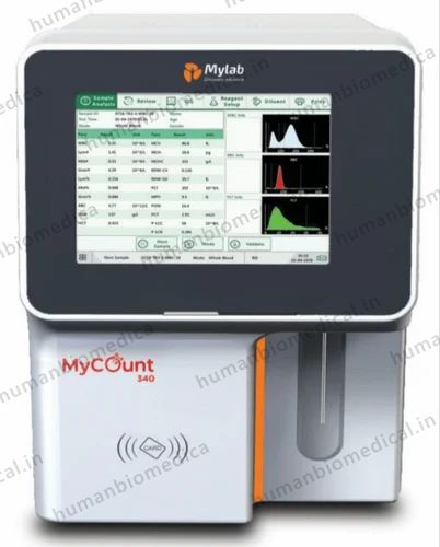 Haematology Analyzer RBC My Count 340 Cell 3 Part Hematology, For Laboratory, User Input: Touch