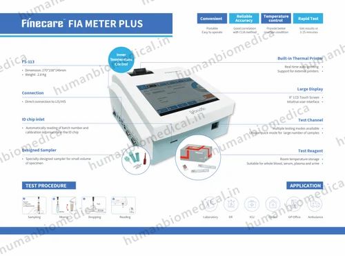 Finecare FIA Meter Plus FS 113 Chemiluminescence Immunoassay Analyzer
