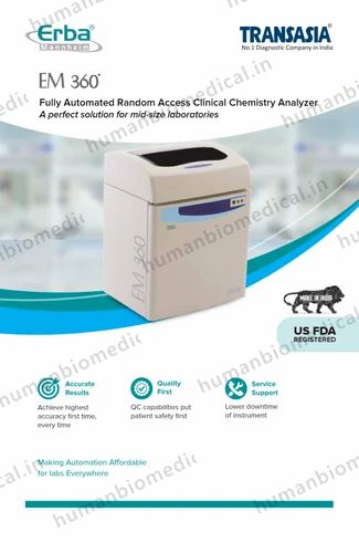 Erba H560 Hematology Analyzer (5 Part Diff, 28 Parameters, 60 Tests/Hour)