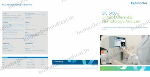 mindray BC 5150 5 Part Differential Hematology Analyzer