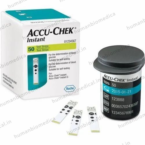 Plastic Accu Chek Instant Test Strips, For Clinical 2
