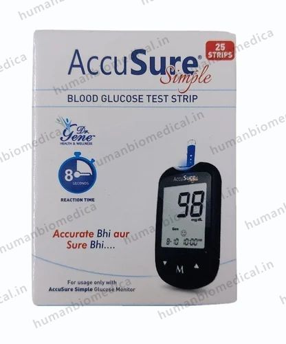 AccuSure 25 Blood Glucose Test Strip