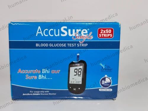 Accusure Simple 50X2 Strips