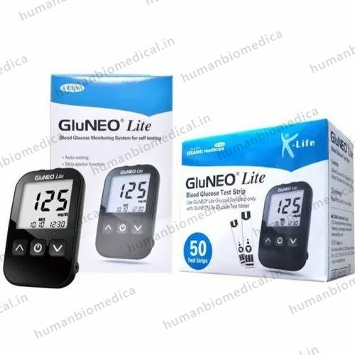 Infopia 50 Strips Blood Glucometer, 7 Days, 1,000 Running Tests