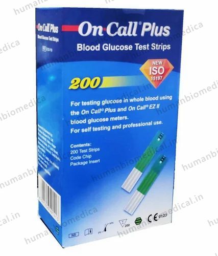 On Call Plus Glucose Test Strips Pack of 200