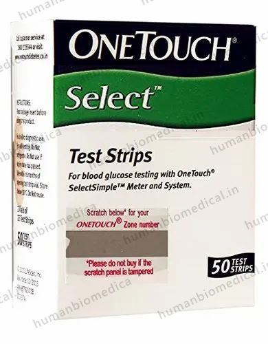 Blood Glucose Monitors Health & Personal Care OneTouch Select Test Strips 50 count, For Hospital