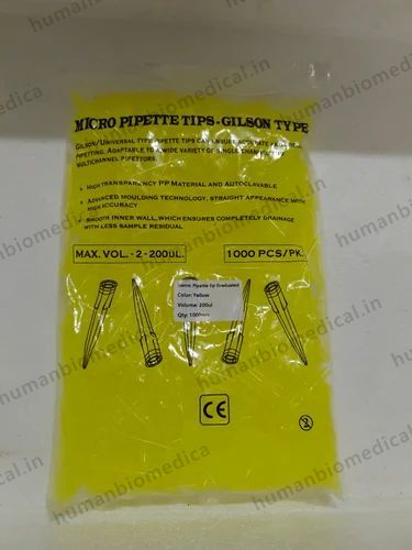 Yellow Micropipette Tips