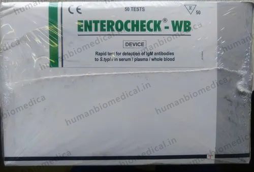 Enterocheck-Wb Typhoid Rapid Test Card, 25 Tests