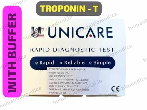 UNICARE Troponin Rapid Diagnostic Test - (GEM OEM), 5 Tests