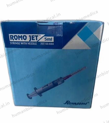 Polypropylene 5ml Romsons Romojet Syringe, 100 Unit
