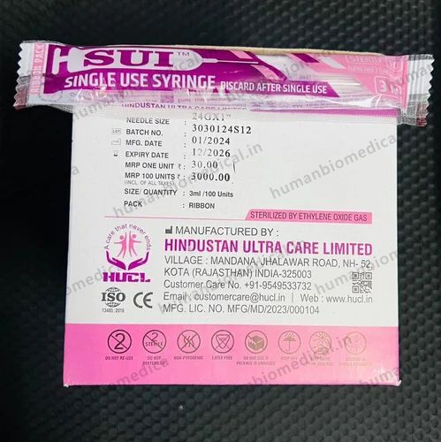 Disposable Syringes With Needles 3ML SUI