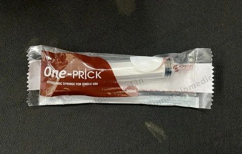 20ml One Prick Hypodermic Syringe