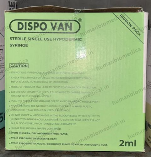 Dispo Van Sterile Single Use Hypodermic Syringe
